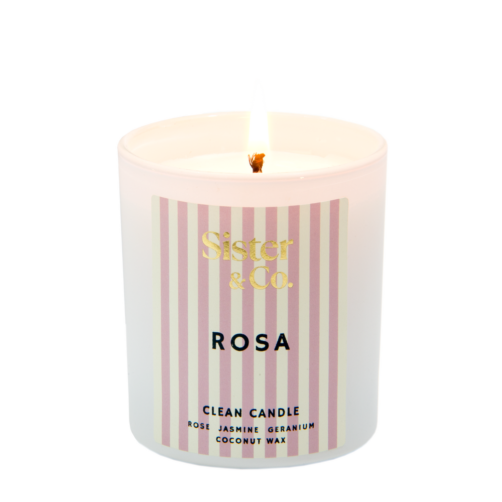 Coconut Wax Candle - Rosa