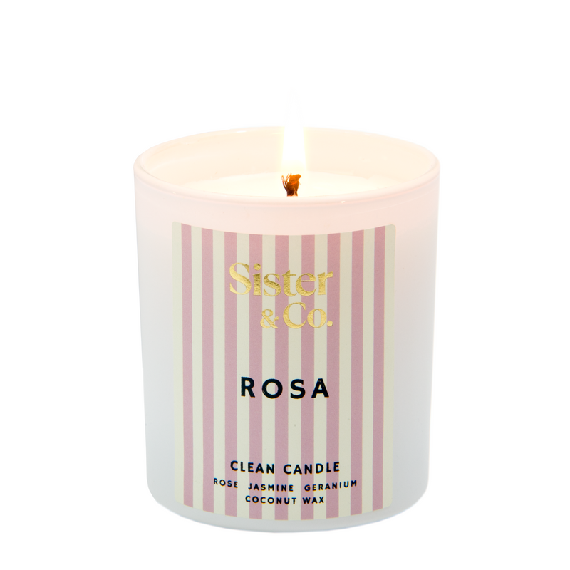 Coconut Wax Candle - Rosa