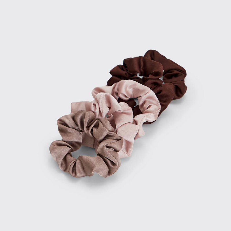 Satin Sleep Scrunchies - Cameo